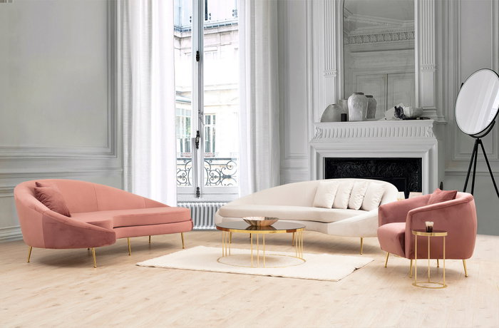Atelier Del Sofa Sofá 3 Plazas Eses Right Beige